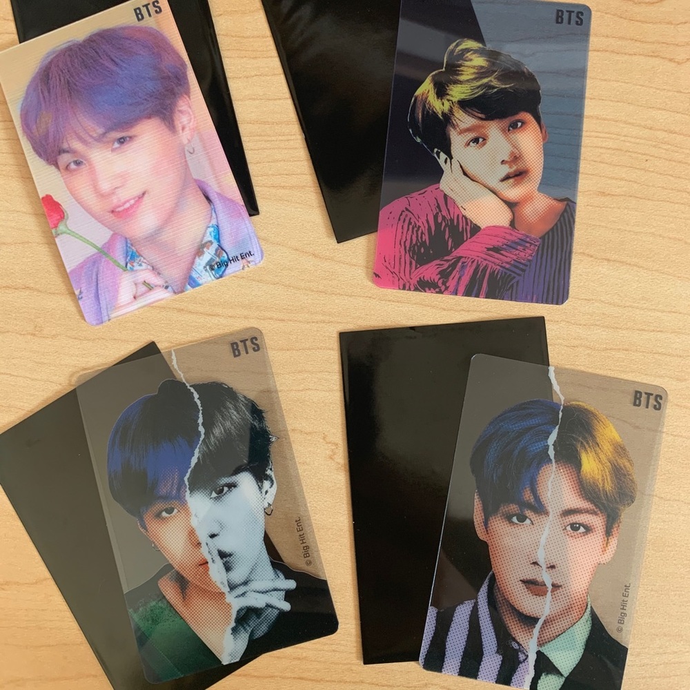 Selection of 4 BTS Photo cards